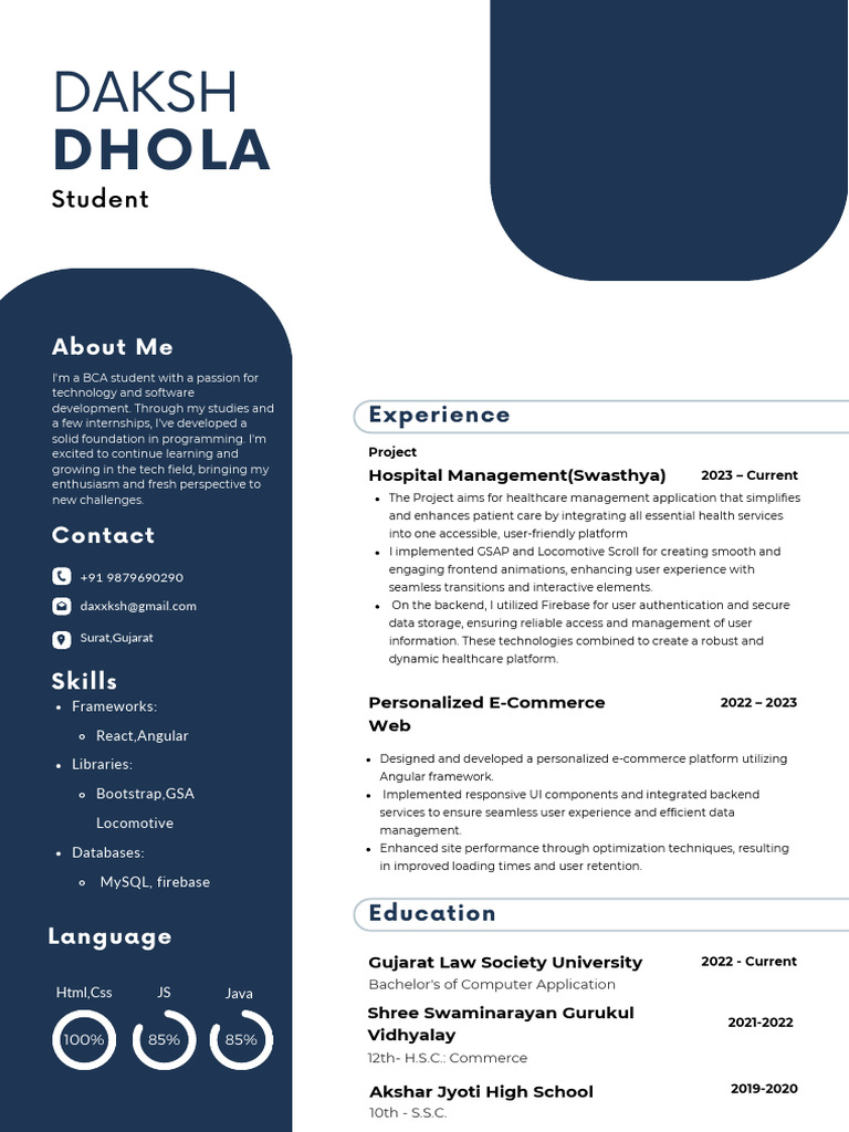 CV Daksh | PDF