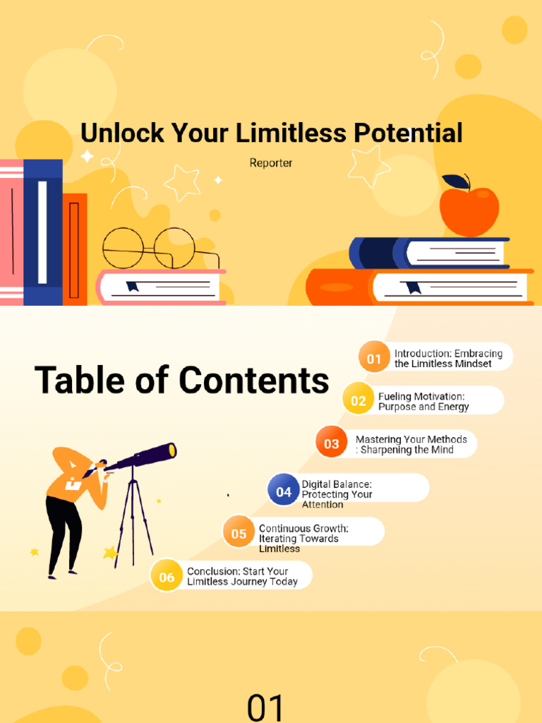 Unlock Your Limitless Potential (01) - AI PPT Maker | PDF
