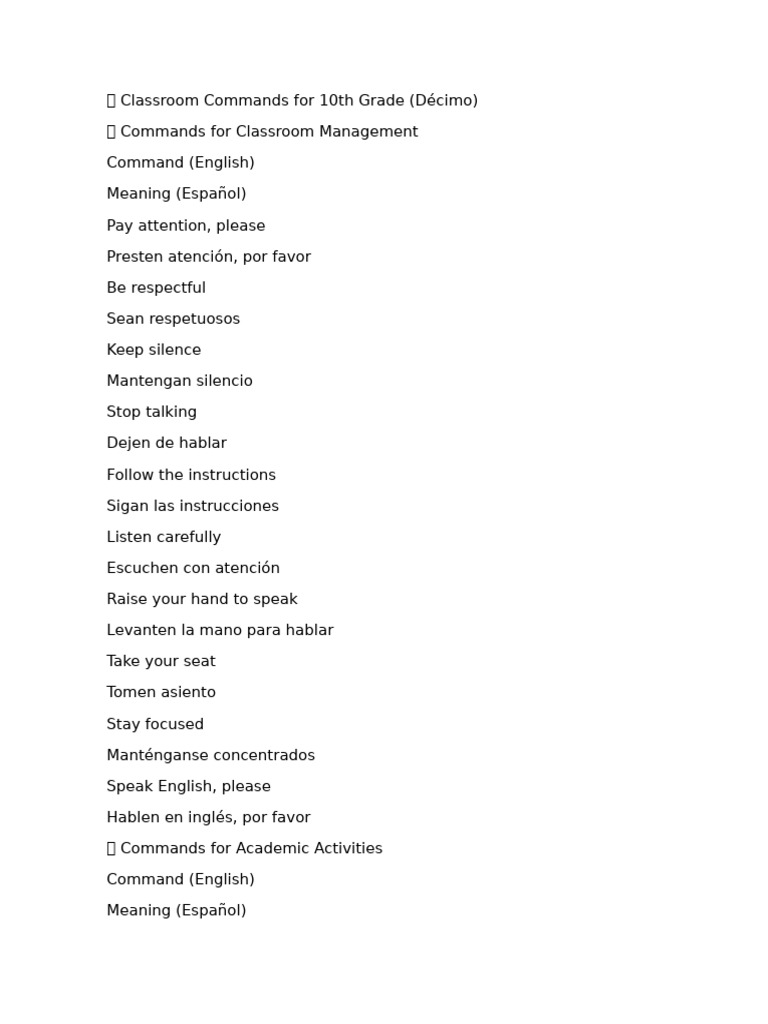 Commands | PDF