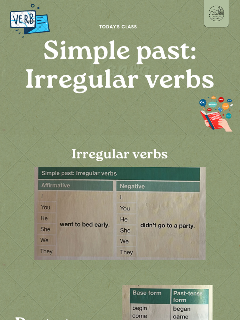 Simple Past Irregular Verbs | PDF