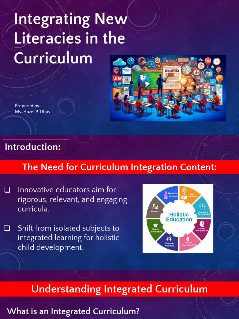 Integrating New Literacies in The Curriculum 1 | PDF ...
