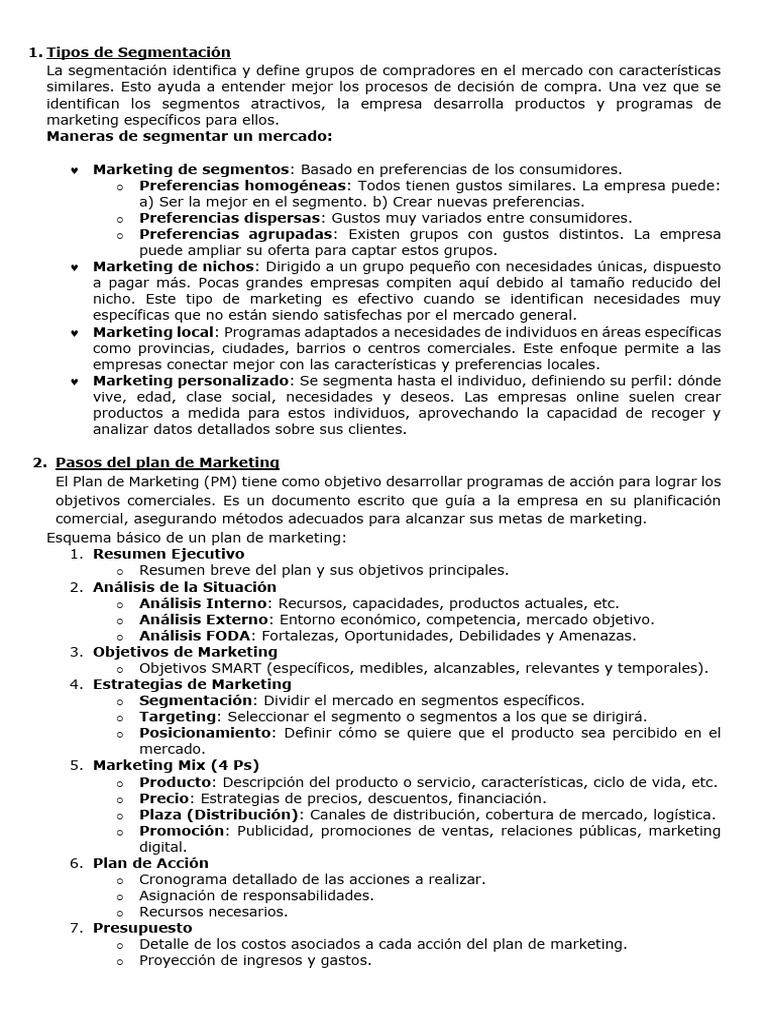 Respuestas Examen MARKETING | PDF | Marketing | Producto (Negocio)
