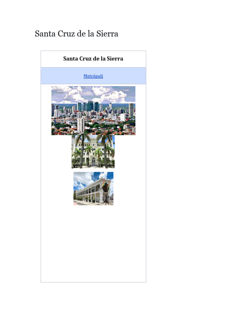 Historia de Santa Cruz | PDF | Bolivia