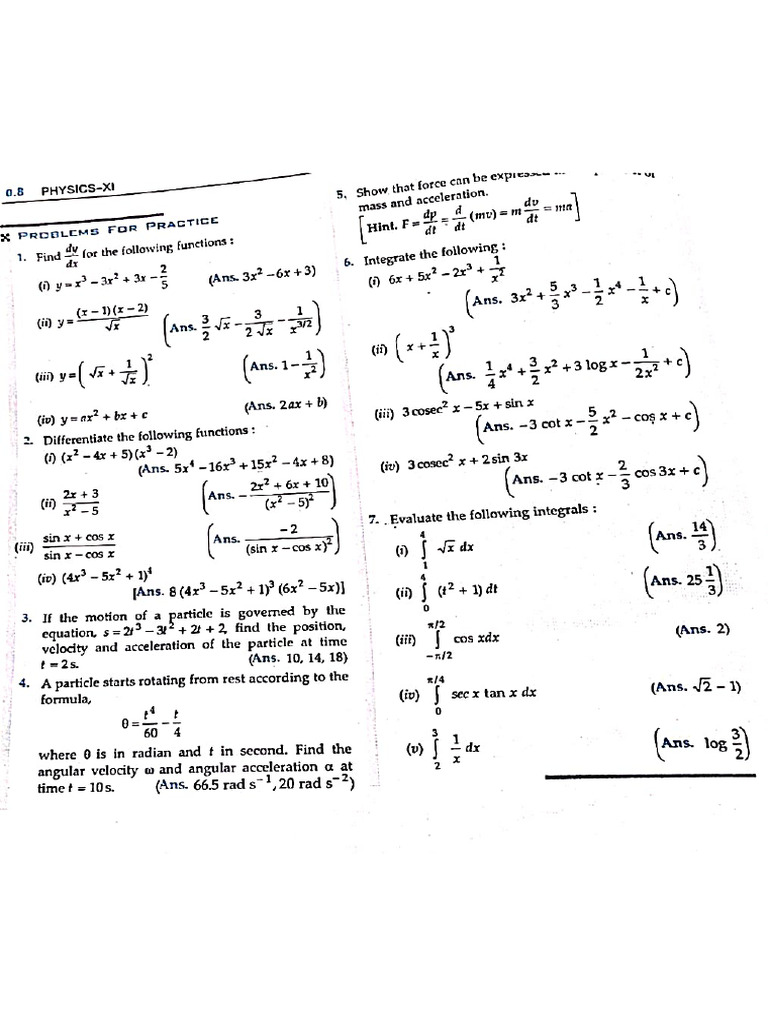 Basic Mathematics and Unit and Dimensions | PDF