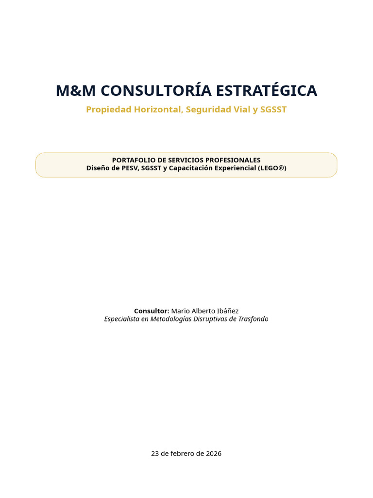 Portafolio de Servicios MM | PDF