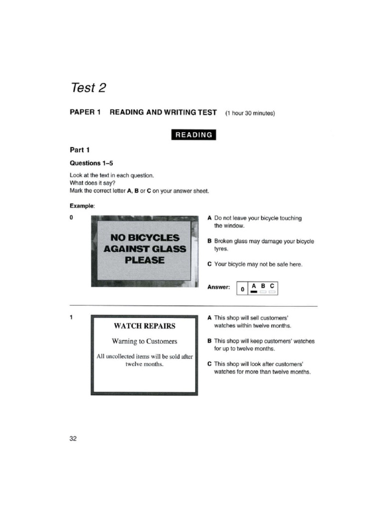 Ket-Test 2 | PDF