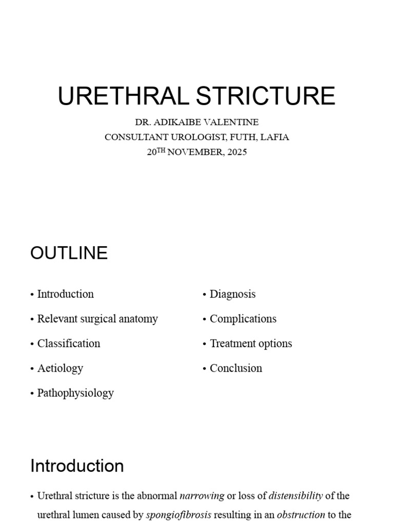 Copy-Urethral Stricture 1 | PDF | Urinary System | Urology