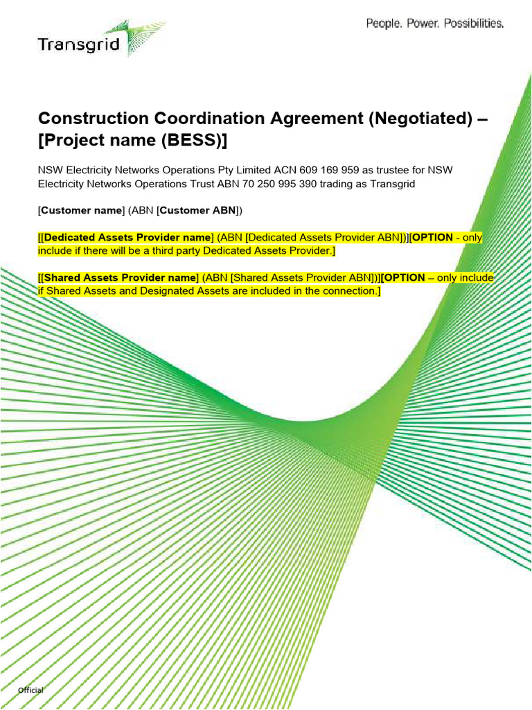 Standard Construction Coordination Deed | PDF | Assignment (Law ...