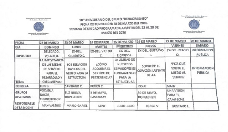 Programa de Unidad | PDF
