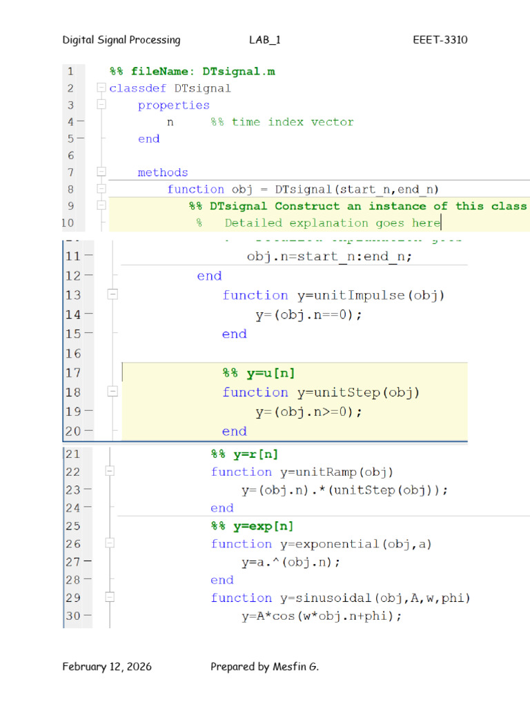 DSP Lab 1 | PDF