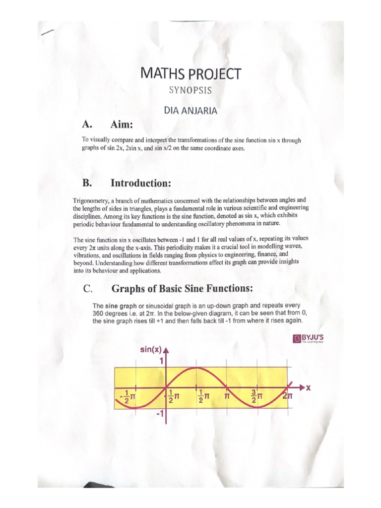 Maths Project | PDF