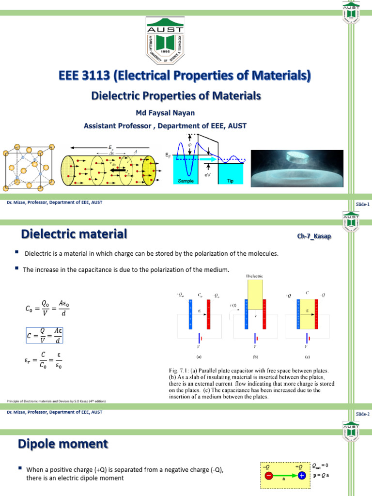 Material L 4 Dielectric Materials | PDF | Ferroelectricity | Dielectric