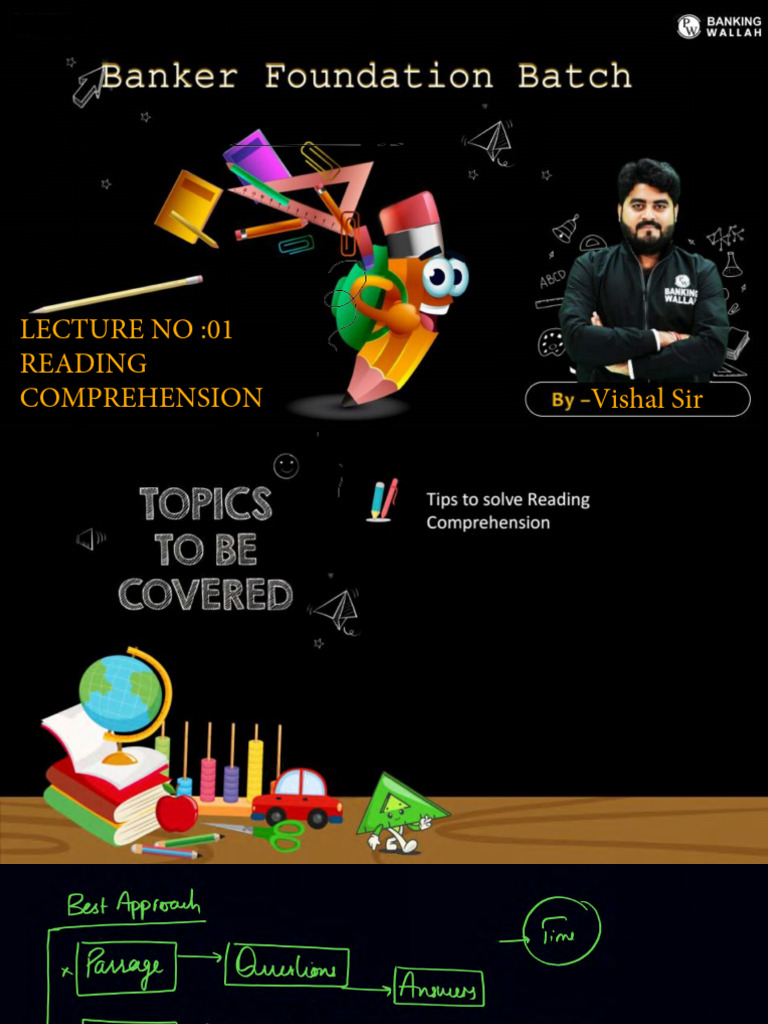 Reading Comprehension 01: Class Notes | PDF