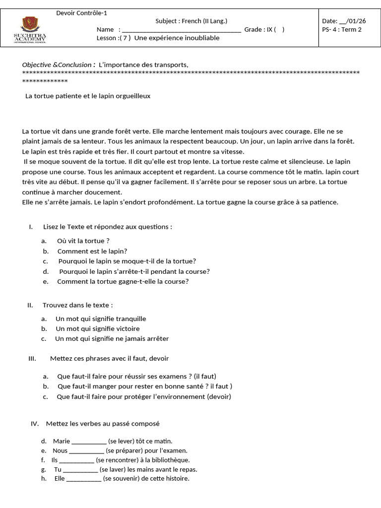 5 Lesson Practice Sheet 8 TH Grade | PDF