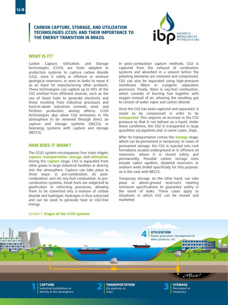 12 B Technologies Ccus Ingles | PDF | Carbon Capture And Storage ...