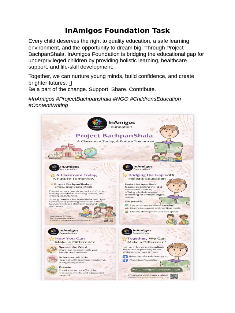 InAmigos Foundation Task | PDF