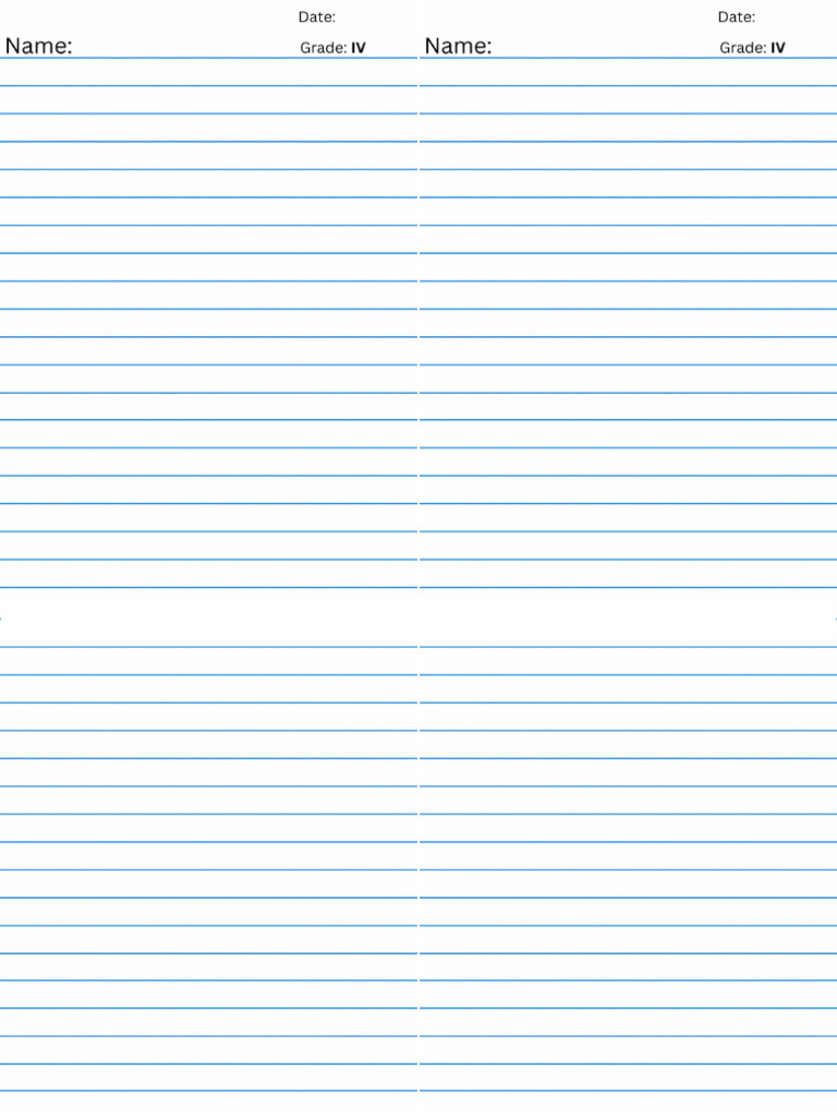 Grade 4 Paper Layout | PDF