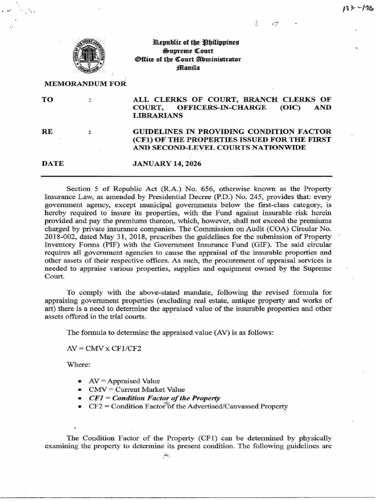 PIF-Guidlines in Providing CF1 | PDF