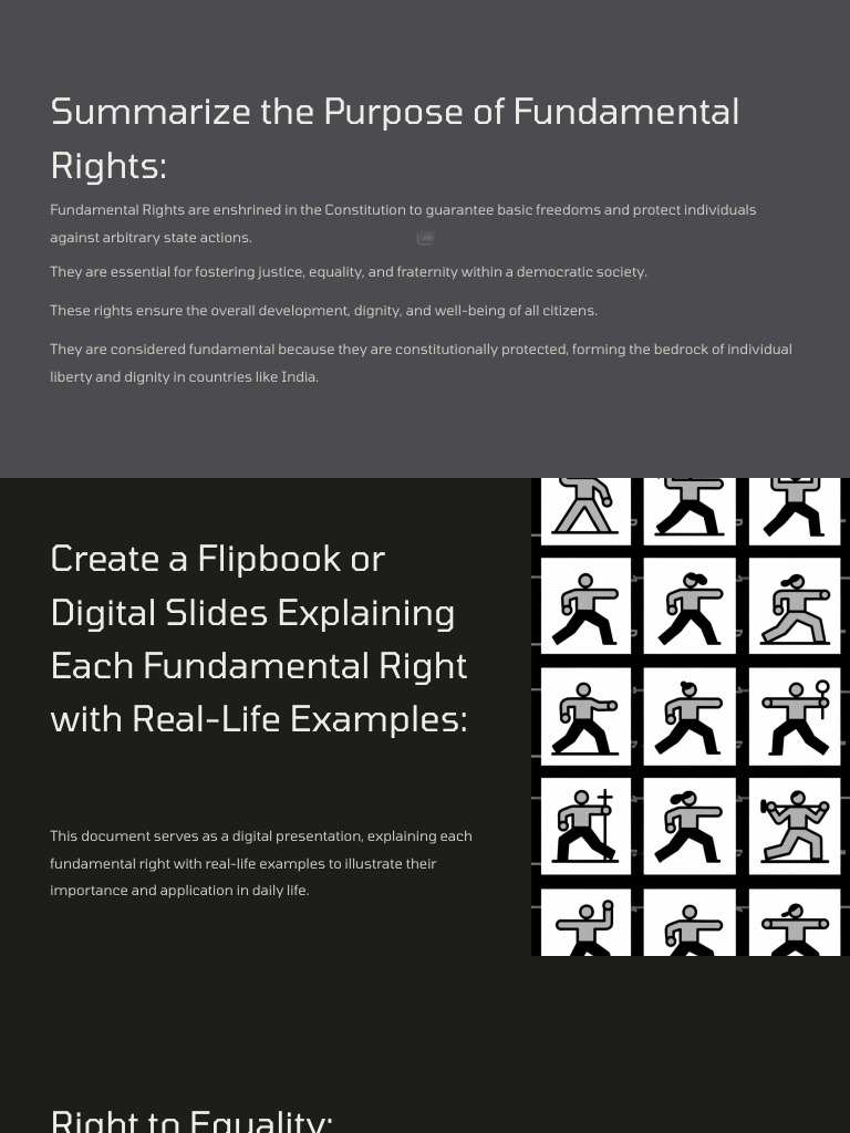 Summarize The Purpose of Fundamental Rights | PDF
