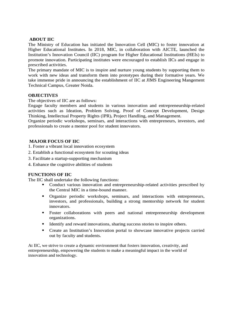 About Iic | PDF