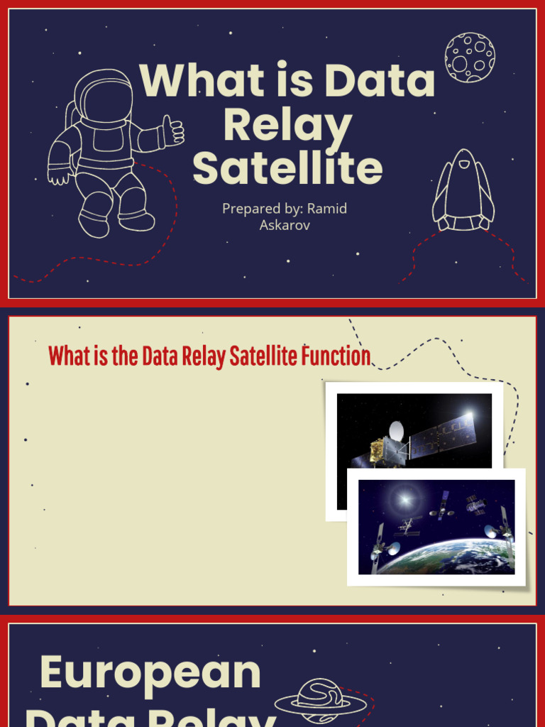 Data Relay Satellites SDR A New Era in Space Communication | PDF ...