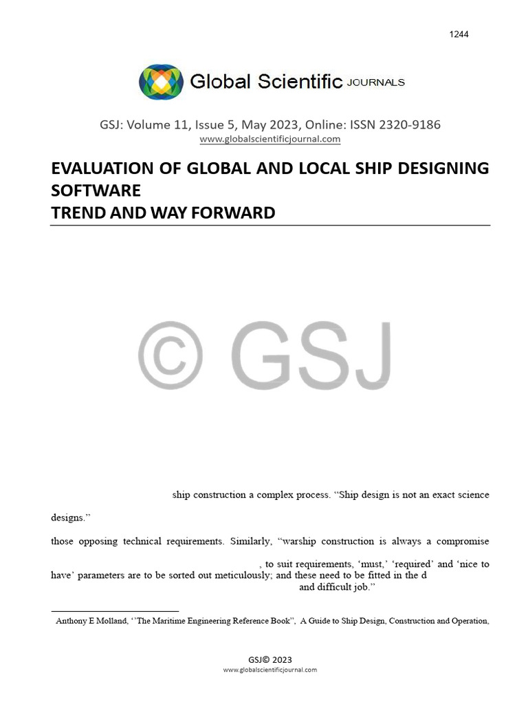 Evaluation of Global and Local Ship Designing Software Trend and Way ...