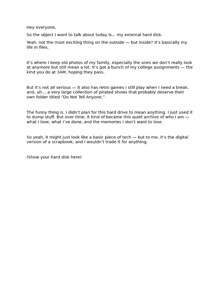 Public Speaking Assignment 18 June | PDF
