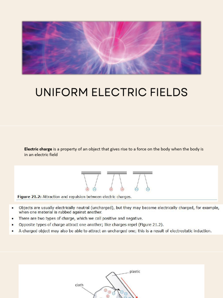 26 Uniform Electric Fields | PDF