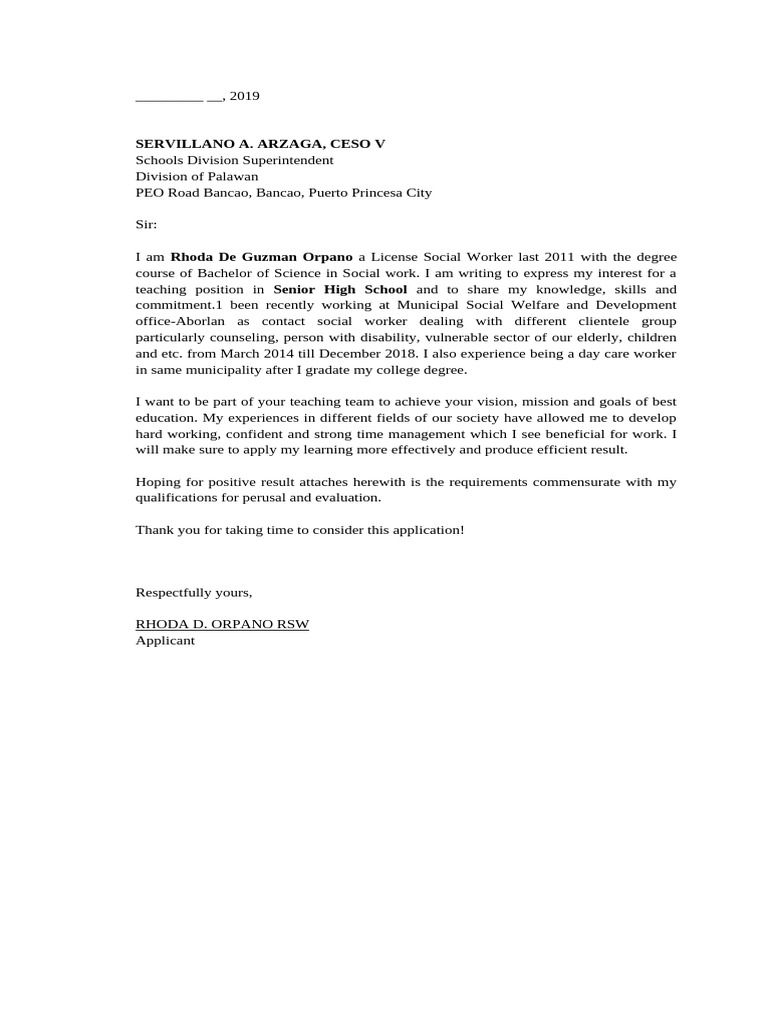 App. Letter | PDF
