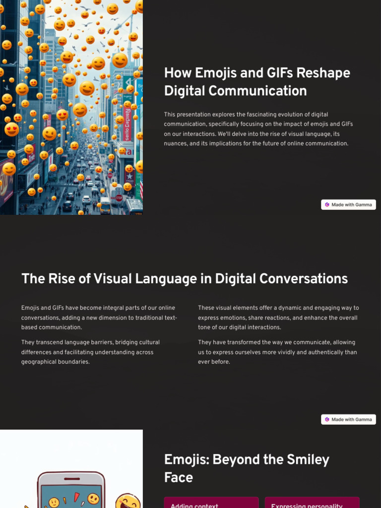 How Emojis and GIFs Reshape Digital Communication | PDF | Communication ...