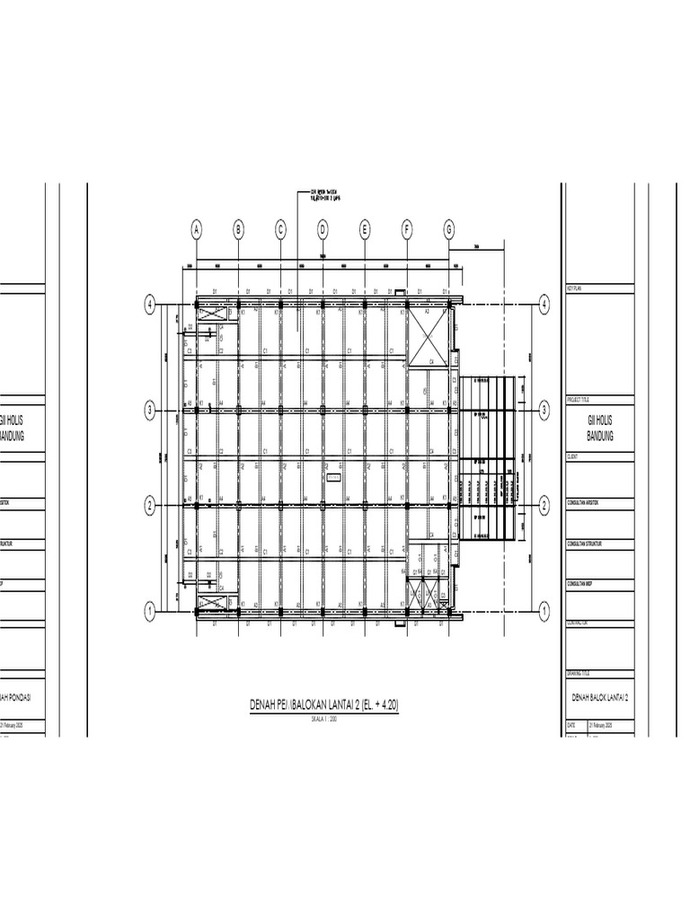 Denah Pembalokan LT 2 | PDF