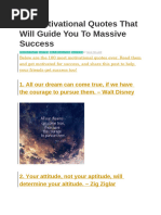 Daily Motivational Quotes for Success | PDF