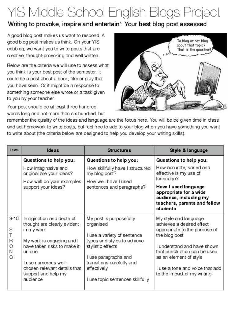 Assessing Your Best Blog Post | PDF