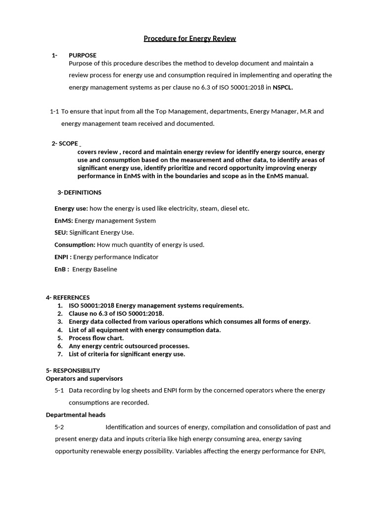 Energyn Review Procedure | PDF