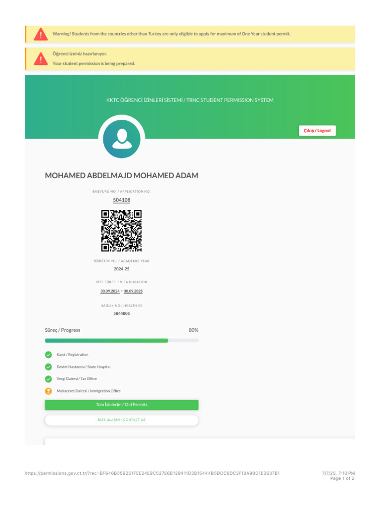 KKTC Öğrenci̇ İzi̇nleri̇ Si̇stemi̇ - TRNC Student Permission System 2 ...