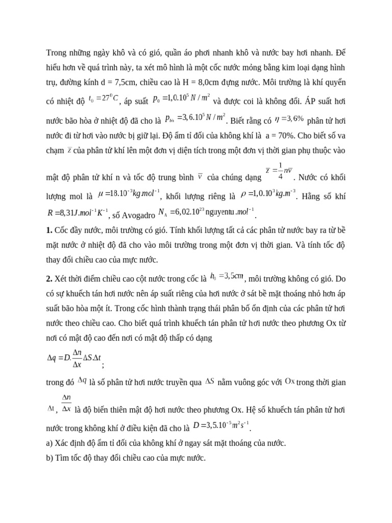Trong NH NG Ngày Khô Và Có Gió | PDF