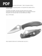 Review técnico do canivete CIMO Heeler ( "cópia" do Spyderco Delica )