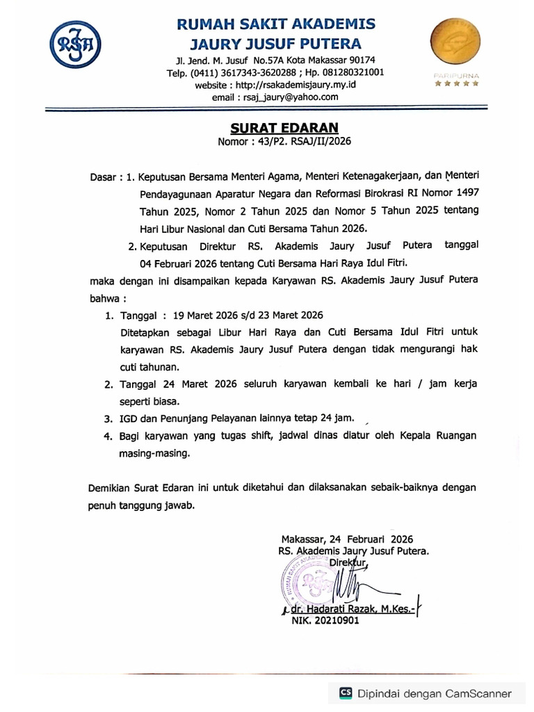 Surat Edaran | PDF