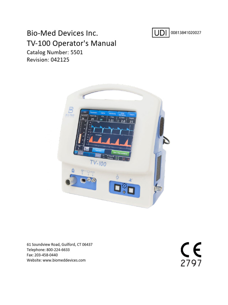 TV100 5501 Manual 25 | PDF | Breathing