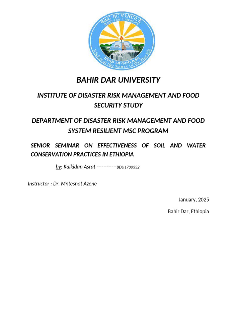 Kalkidan Asrat Seminar Document | PDF | Crop Rotation | Agriculture