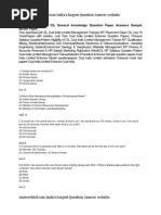 Download Coal India Limited CIL General Knowledge Question Paper Answers Model Paper by Ashish Mahapatra SN100474290 doc pdf