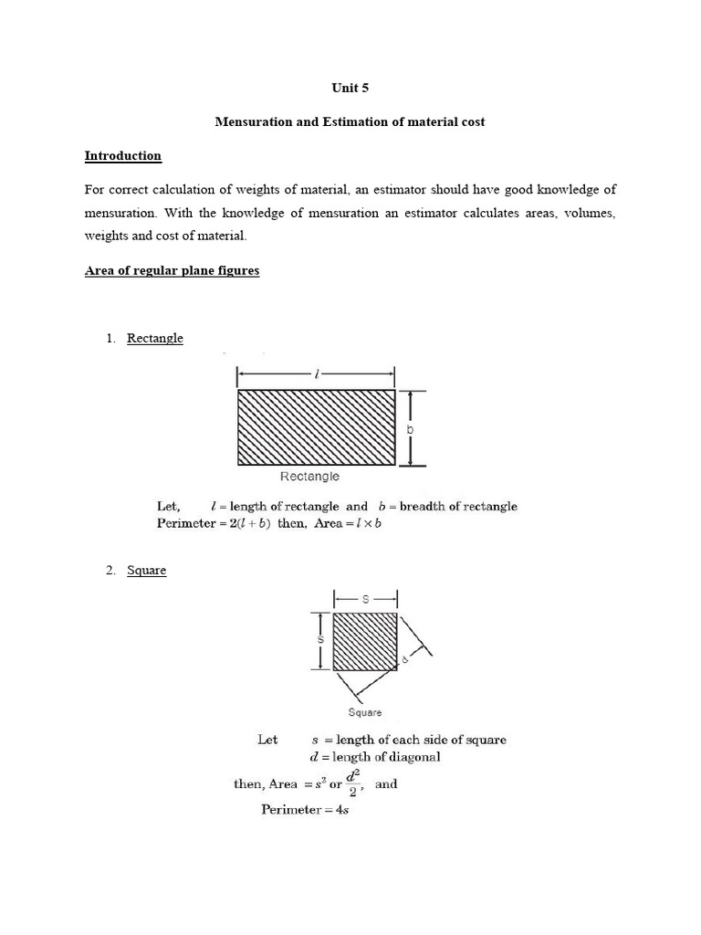 Unit 5 | PDF | Area | Sphere