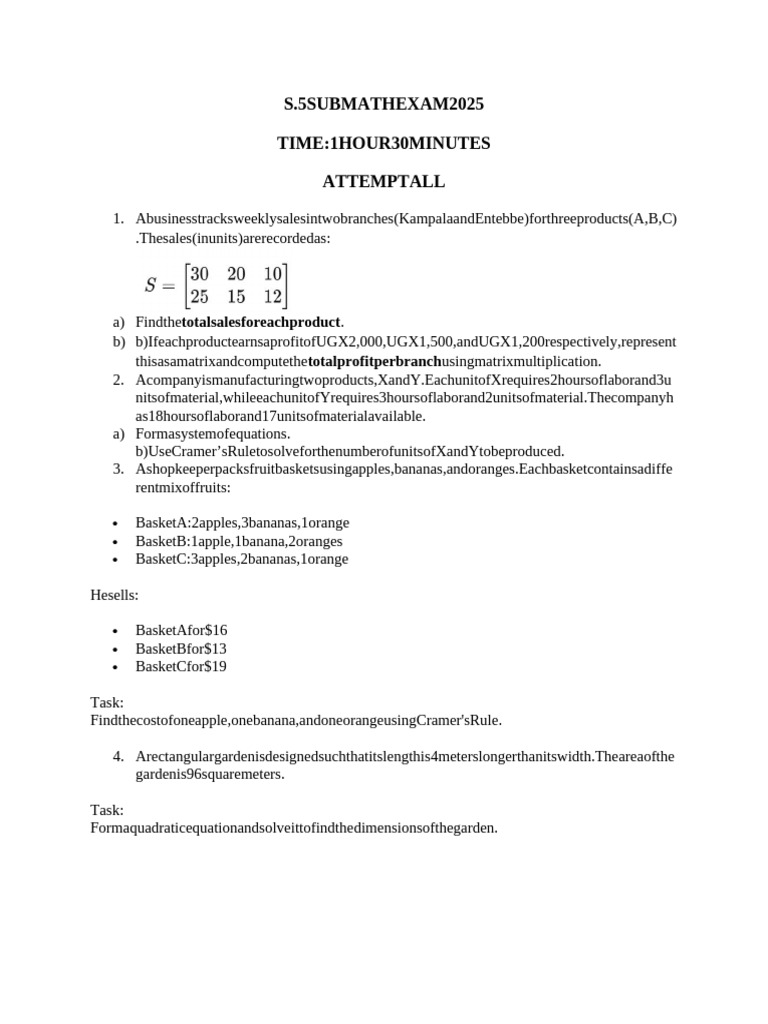 Sub Math | PDF