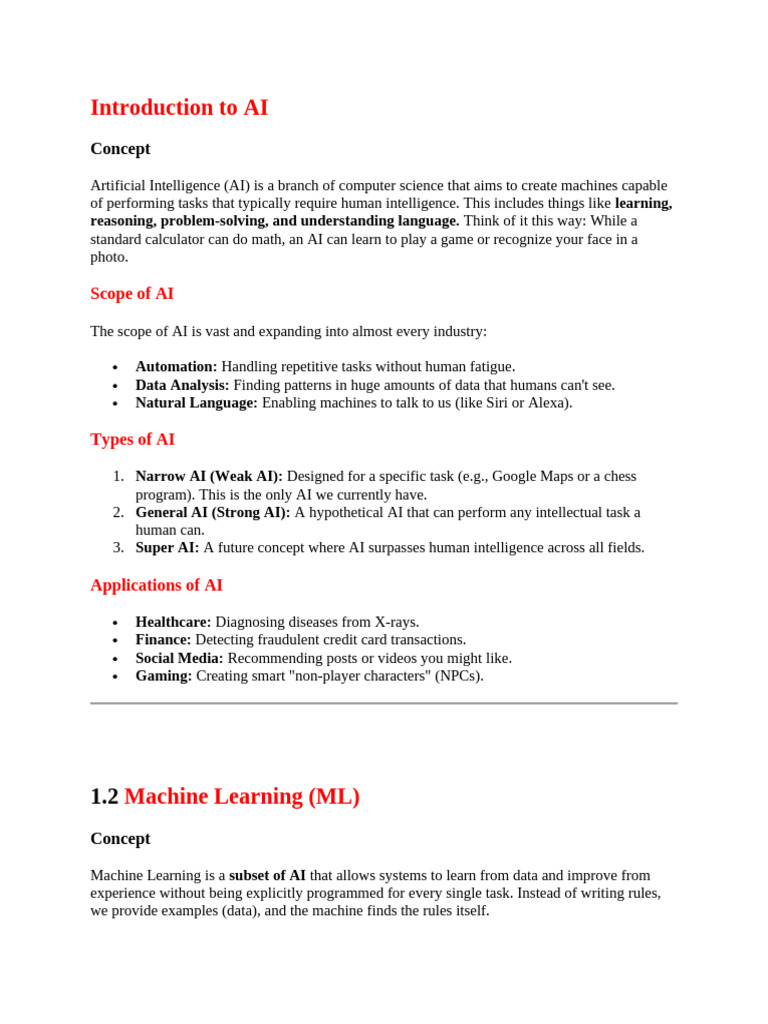 Introduction To AI | PDF | Deep Learning | Artificial Intelligence
