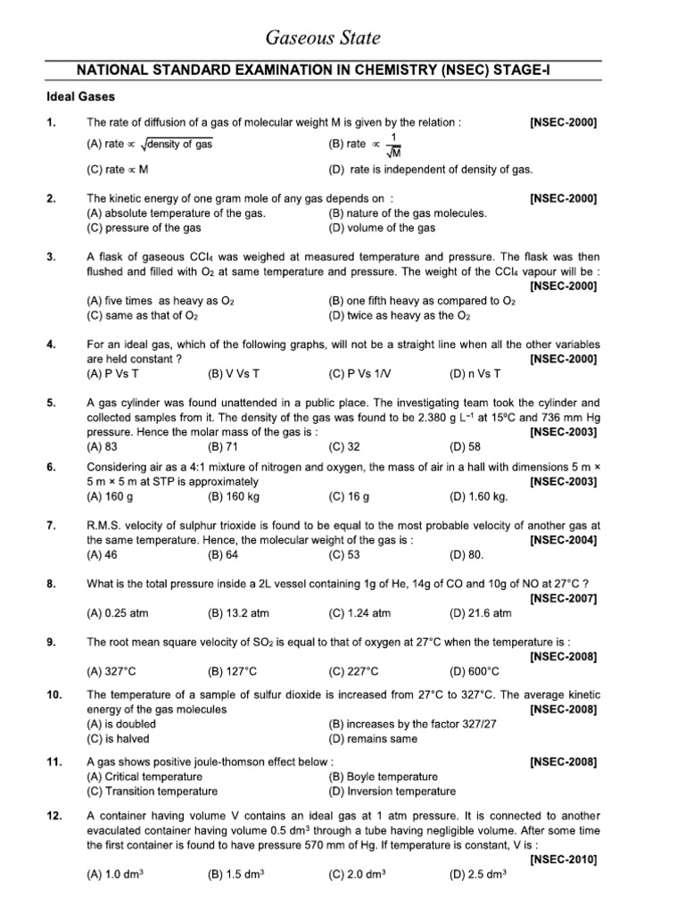 Ideal Gas | PDF