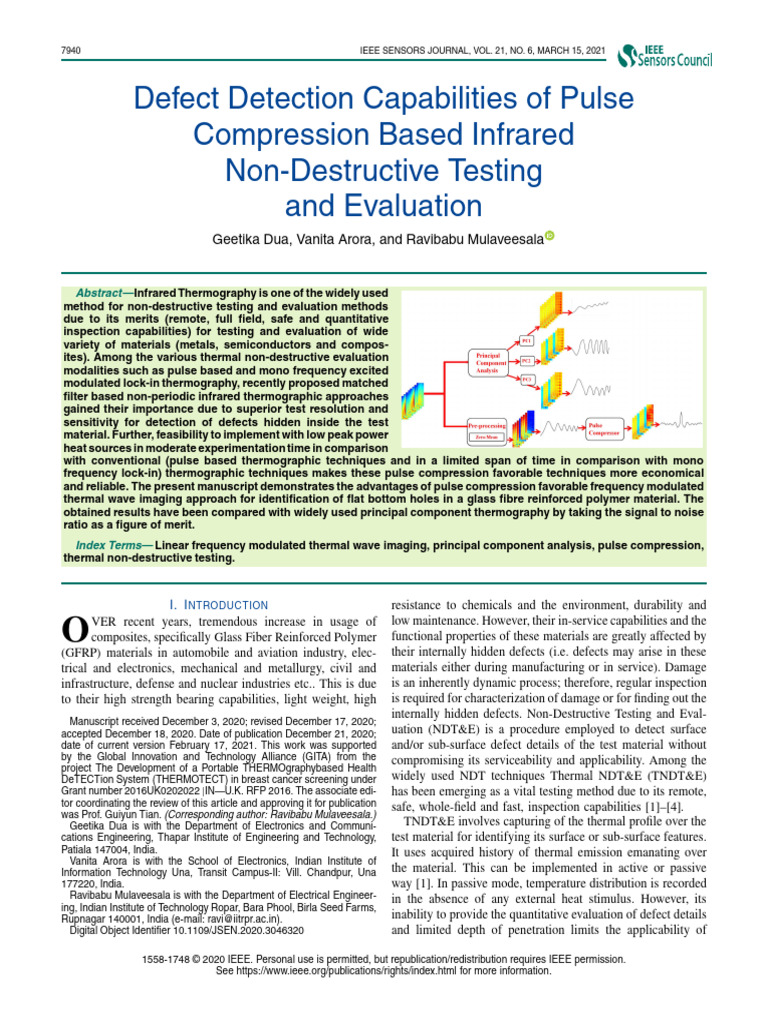 Defect Detection Capabilities of Pulse Compression Based Infrared Non ...