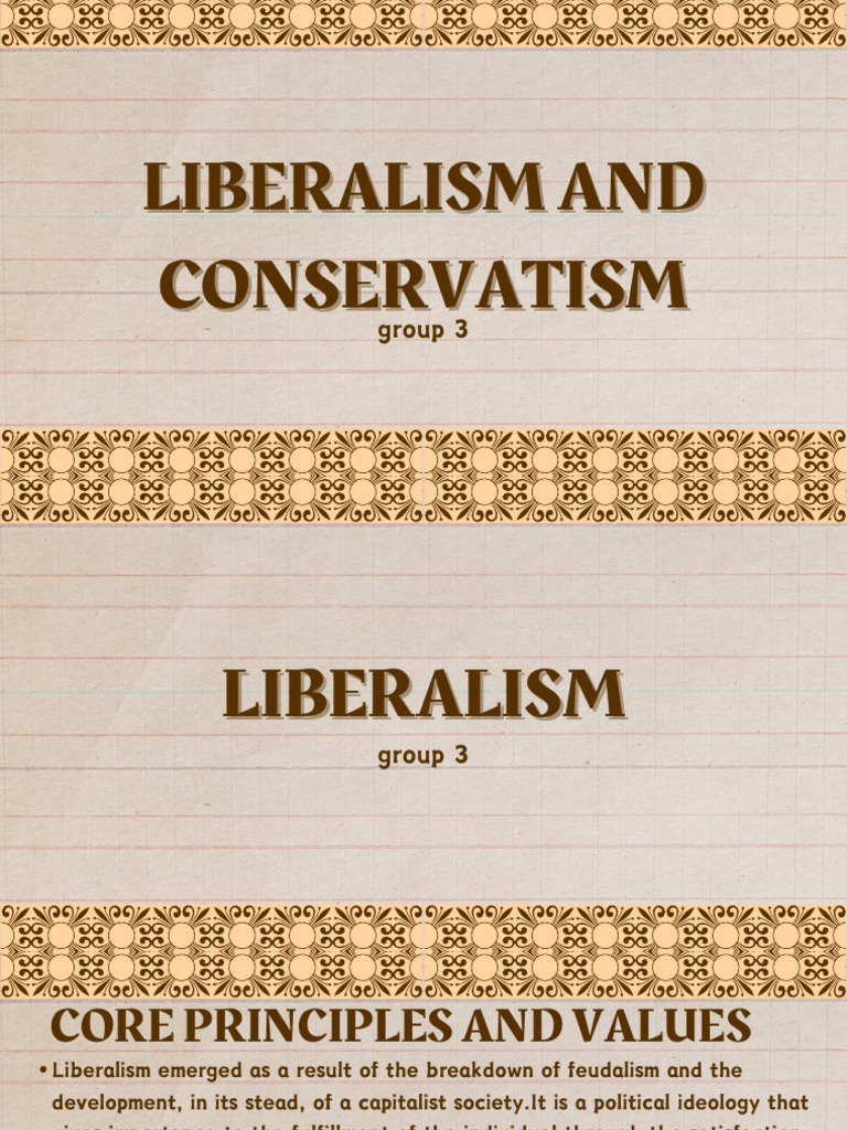 Liberalism and Conservatism | PDF | Liberalism | Conservatism