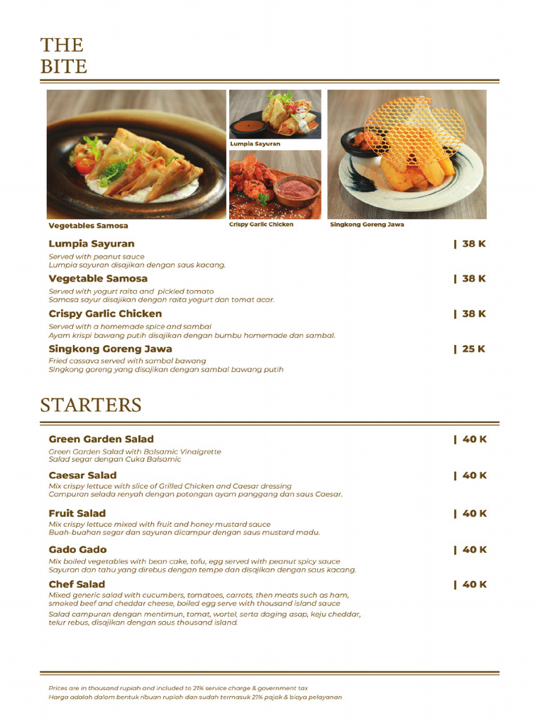 Menu Sukamade | PDF