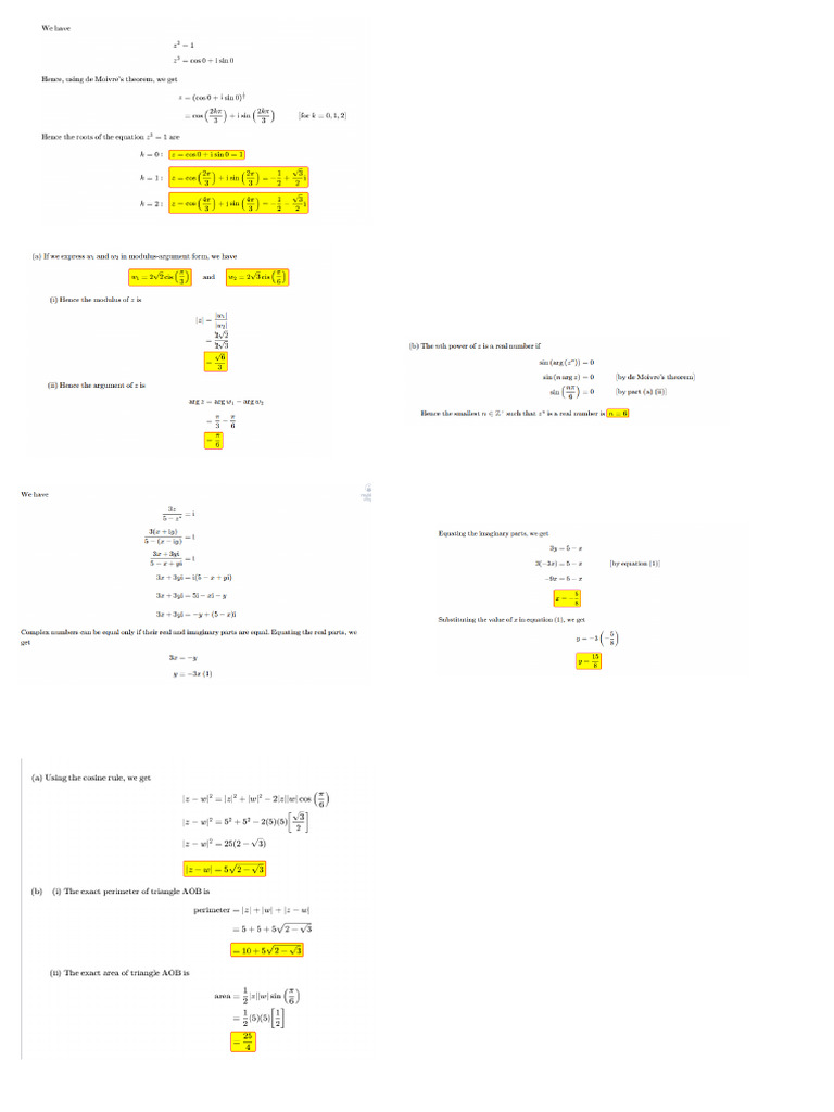 Ashvit Topic 1 Complex + System Solutions | PDF