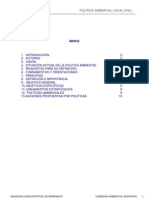 Documento Base Politica Ambiental Local Barranco